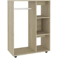 vidaXL Kleiderschrank Sonoma-Eiche 80x40x110 cm Holzwerkstoff