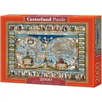 Castorland Map of the world, 1639, 2000 Stück(e), Landkarten, 9 Jahr(e)