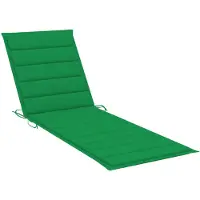vidaXL Sonnenliegen-Auflage Grün 200x60x3 cm Oxford-Gewebe