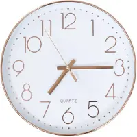 vidaXL Wanduhr 30 cm Rotgold
