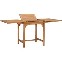 vidaXL Gartentisch Ausziehbar (110-160)x80x75 cm Massivholz Teak