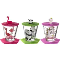 Leonardo Kinder-Trinkset Flamingo Einhorn Panda (9-teilig)