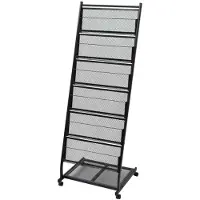 vidaXL Zeitungsständer 47.5x43x133 Cm A4