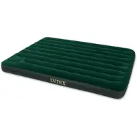 Intex - Luftbett Downy (grün, mit integrierter Fußpumpe) Queen 203x152x22 cm