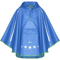 Playshoes Regenponcho faltbar blau Junior Größe M