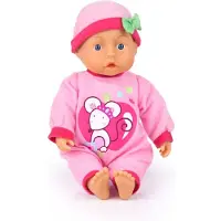 Bayer Babypuppe "First Words Baby, 28 cm", rosa (rosa, pink), Puppen, Kinder, Babypuppe