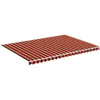 vidaXL Ersatzstoff für Markise Orange und Braun 500x350 cm Polyester