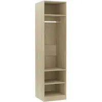 vidaXL Kleiderschrank Sonoma-Eiche 50x50x200 cm Holzwerkstoff