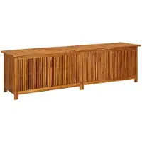 vidaXL Garten-Aufbewahrungsbox 200x50x58 cm Massivholz Akazie