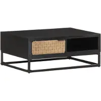 vidaXL Couchtisch 90x60x35 cm Mango Massivholz