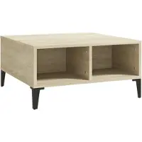 vidaXL Couchtisch Sonoma-Eiche 60x60x30 cm Holzwerkstoff