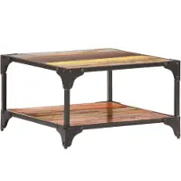 vidaXL Couchtisch 60x60x35 cm Altholz Massiv