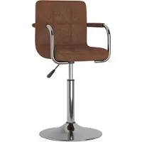 vidaXL Barhocker Braun Stoff