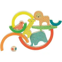 Petit Collage Wildes Regenbogen Holzbalancierspiel