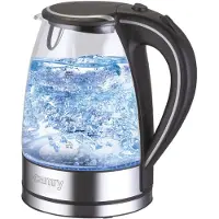 Camry Premium CR 1239, 1,7 l, 2000 W, Schwarz, Transparent, Glas, Kunststoff, Wasserstandsanzeige, Überhitzungsschutz