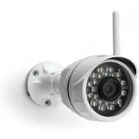 Caliber Überwachungskamera für außen - Nachtansicht - WiFi oder Kabel - mit Smart Home App - wasserdicht (HWC401)