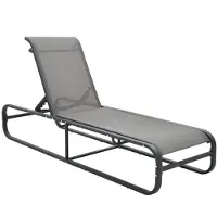 vidaXL Sonnenliege Aluminium und Textilene