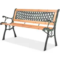 vidaXL Gartenbank 122 cm Holz