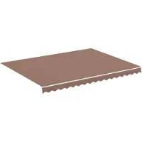vidaXL Ersatzstoff für Markise Braun 400x300 cm Polyester