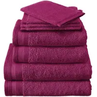 De Witte Lietaer Handtuch Contessa Aubergine (50 x 100 cm)(3er Set)