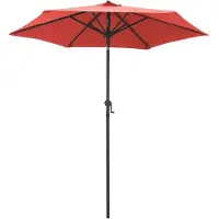 vidaXL Sonnenschirm Terrakotta 200 x 224 cm Aluminium