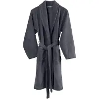 De Witte Lietaer Bademantel Felicia Dark Grey Damen-XL