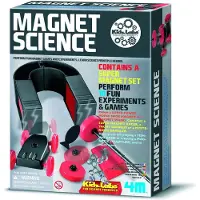 4M Magnet Science, Experimentier-Set, Magnetismus, Schwarz, Rot