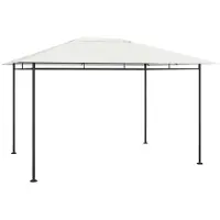 vidaXL Pavillon 384x281x270 cm Creme 180 g/m²