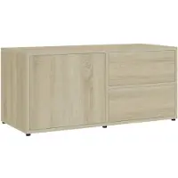 vidaXL TV-Schrank Sonoma-Eiche 80x34x36 cm Holzwerkstoff