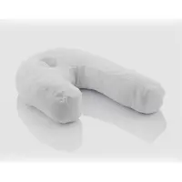 InnovaGoods Relax Sleep Pillow - Ergonomisches-Körperkissen- U-förmiges Seitenschläferkissen - 60% Polyester - Weiß