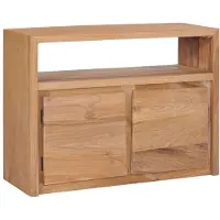 vidaXL Sideboard 80x30x60 cm Massivholz Teak