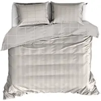 De Witte Lietaer Bettbezug Baumwolle Satin Zygo - Twin Jumeaux - 240 x 220 cm - Taupe