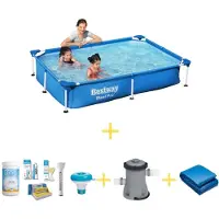 Bestway Steel Pro Rechteckig - 221x150x43 cm - 4-teilig S22291
