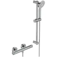 Ideal standard Brausekombination mit Brausethermostat Ceratherm T50 Aufputz A7217AA Chrom