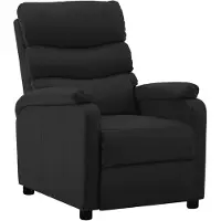 vidaXL Relaxsessel Schwarz Kunstleder
