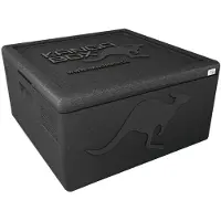 Kängabox Thermobox Easy S, Volumen 32 l, Tragegriffe, stapelbar, mit Deckel, wiederverwendbar, L 410 x B 410 x H 330 mm, EPP, schwarz