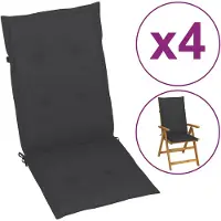 vidaXL Kissen Für Gartenstühle 120x50x3 Cm 4 120x50x3 Cm
