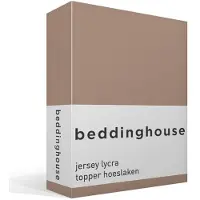 Beddinghouse Topper Spannbettlaken Taupe (Stretch Jersey) 24-140 x 200/220 cm