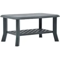 vidaXL Couchtisch Grün 90 x 60 x 46 cm Kunststoff