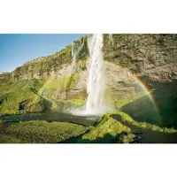 Overig Vliestapete "Digitaldruck Vlies - Power of Iceland - Größe 450 x 280 cm" bedruckt glatt Wohnzimmer, Schlafzimmer