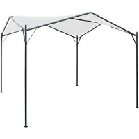 vidaXL Pavillon 3x3x2,6 m Weiß 180 g/m²