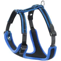 Ferplast Ergocomfort P, Hund, Westengeschirr, XS, Schwarz, Blau, Einfarbig, 47 cm