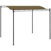 vidaXL Pavillon 3x2,4 m Taupe 180 g/m²