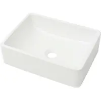 vidaXL Waschbecken Keramik Weiß 41 x 30 x 12 cm