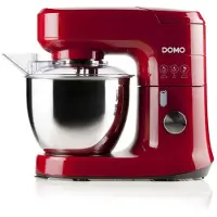 Domo DO9145KR, 4,5 l, Rot, Edelstahl, Drehregler, Edelstahl, PP, Edelstahl, Edelstahl