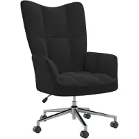 vidaXL Relaxsessel Schwarz Samt