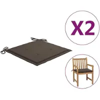 vidaXL Kissen Für Gartenstühle 50x50x3 Cm 2 50x50x3 Cm