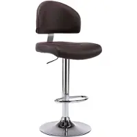 vidaXL Barhocker Braun Kunstleder
