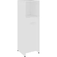 vidaXL Badezimmerschrank Weiß 30x30x95 cm Holzwerkstoff