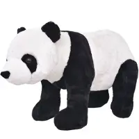 vidaXL Plüschtier Panda Stehend Plüsch Schwarz und Weiß XXL
